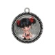 Pendentif Cabochon Argent - fille