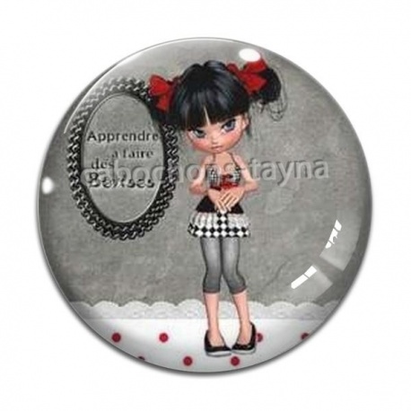 Cabochon Verre - fille