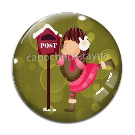 Cabochon Verre - petite fille
