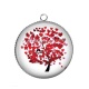 Pendentif Cabochon Argent - arbre de vie