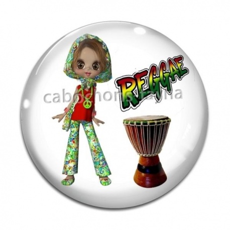 Cabochon Verre - fille