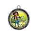 Pendentif Cabochon Argent - fille van