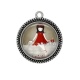 Pendentif Cabochon Argent - petite fille