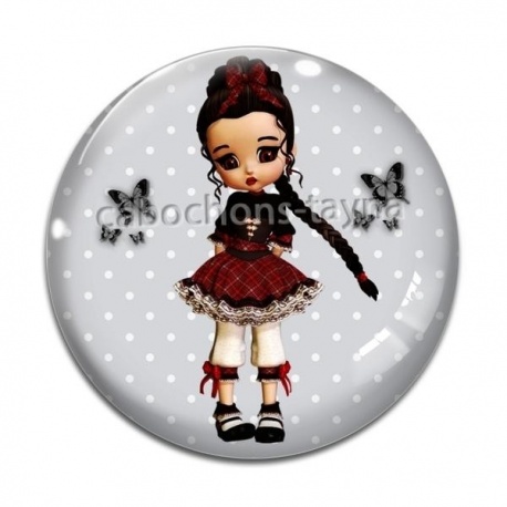 Cabochon Verre - petite fille