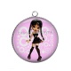 Pendentif Cabochon Argent - petite fille
