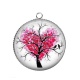 Pendentif Cabochon Argent - arbre de vie