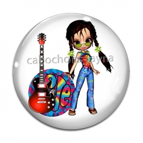 Cabochon Verre - fille