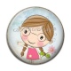 Cabochon Résine - petite fille