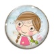 Cabochon Verre - petite fille