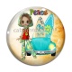Cabochon Verre - petite fille