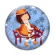 Cabochon Verre - petite fille