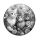 Cabochon Verre - chat