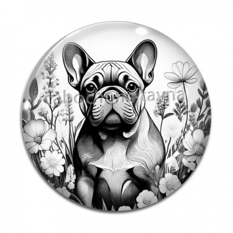Cabochon Verre - chien