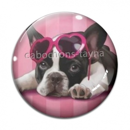 Cabochon Verre - chien