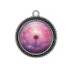 Pendentif Cabochon Argent - pissenlit