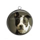 Pendentif Cabochon Argent - chien