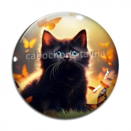 Cabochon Verre - chaton