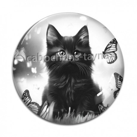 Cabochon Verre - chaton
