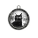 Pendentif Cabochon Argent - chaton
