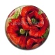 Cabochon Résine - coquelicot