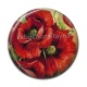 Cabochon Résine - coquelicot