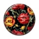 Cabochon Résine - coquelicot