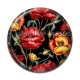 Cabochon Résine - coquelicot