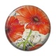 Cabochon Résine - coquelicot