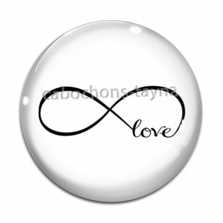 Cabochon Verre - love