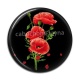 Cabochon Résine - coquelicot