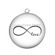 Pendentif Cabochon Argent - love