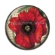 Cabochon Résine - coquelicot