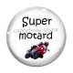 Cabochon Verre - super motard