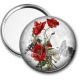 Miroir de poche - coquelicot