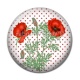 Cabochon Résine - coquelicot