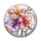 Cabochon Résine - fleur exotique