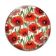 Cabochon Verre - coquelicot