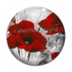 Cabochon Verre - coquelicot