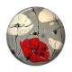 Cabochon Résine - coquelicot