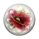 Cabochon Résine - coquelicot