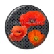 Cabochon Résine - coquelicot