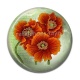 Cabochon Résine - coquelicot