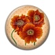 Cabochon Résine - coquelicot