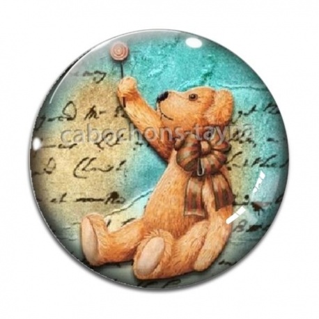Cabochon Verre - nounours