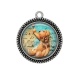 Pendentif Cabochon Argent - nounours