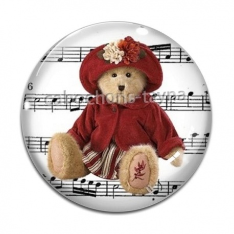 Cabochon Verre - nounours
