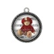 Pendentif Cabochon Argent - nounours