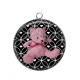 Pendentif Cabochon Argent - nounours