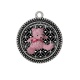 Pendentif Cabochon Argent - nounours