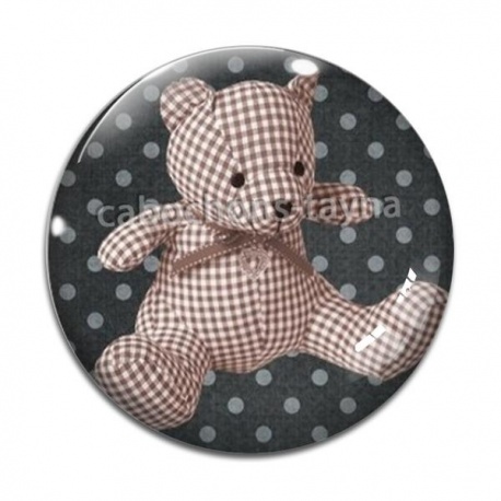 Cabochon Verre - nounours